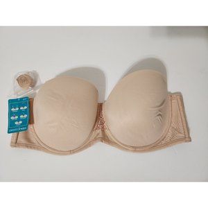 Vanity Fair Women's Beige Sport Wirefree Underwire Bra Size 38DD Style 74380